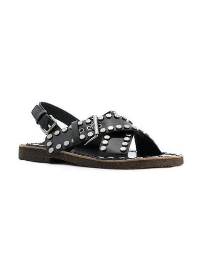 prada sandalen online|prada studded pony skin sandals.